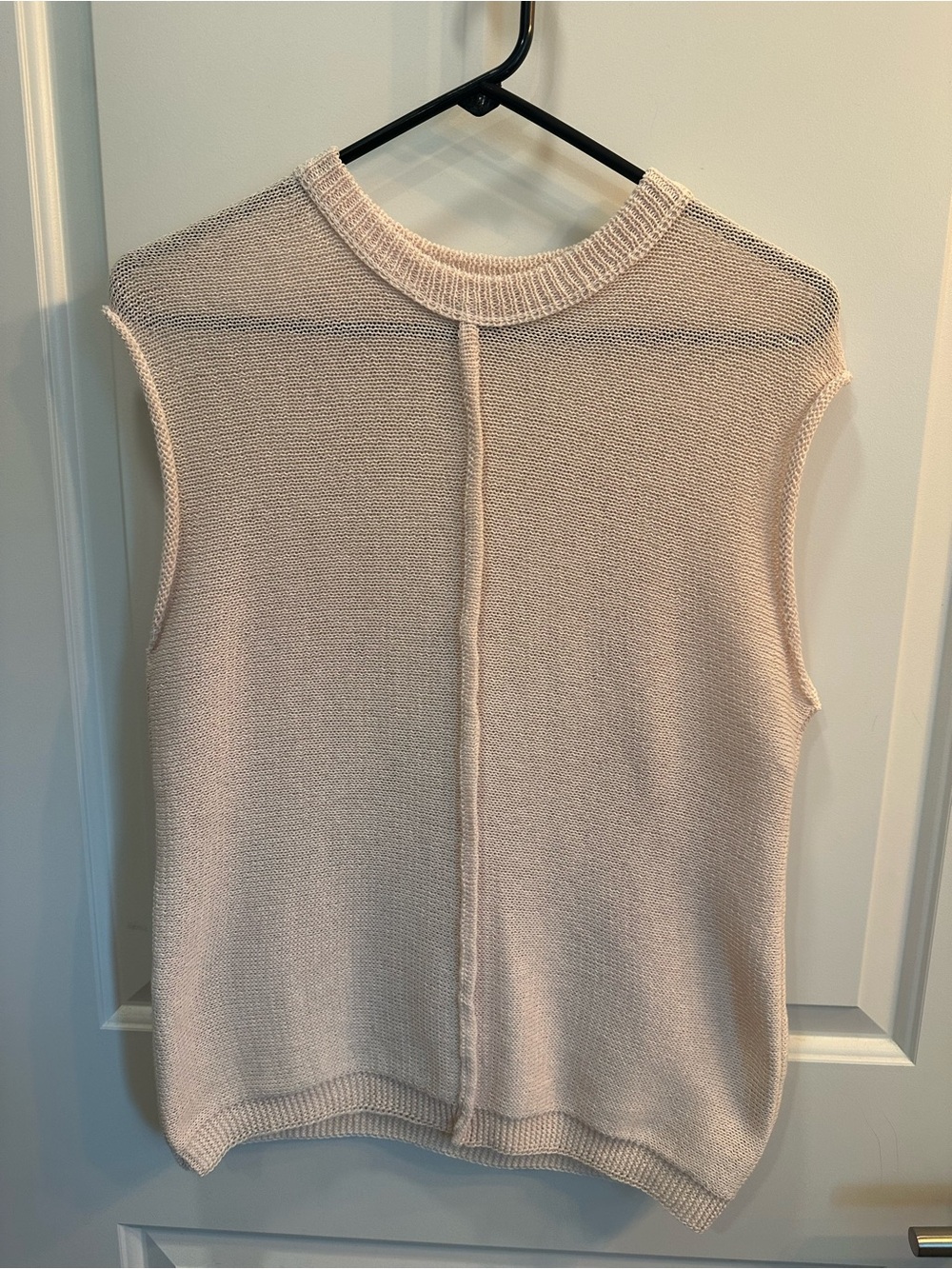 Amazon Sleeveless Knit Pullover Vest - Cream